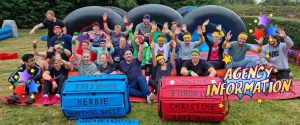 people taking part in an event agency away day