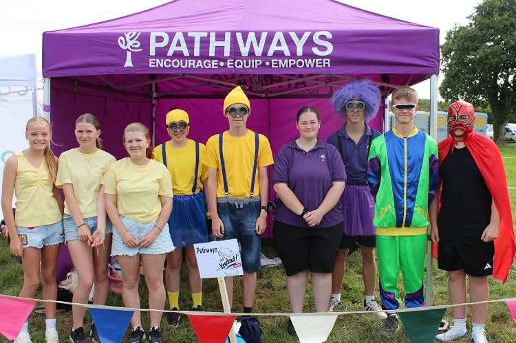 One of our It's A Knockout Teams 2025 dressed as Minions