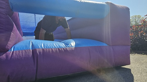 ADIPS inspectors perform a annual check on the inflatables